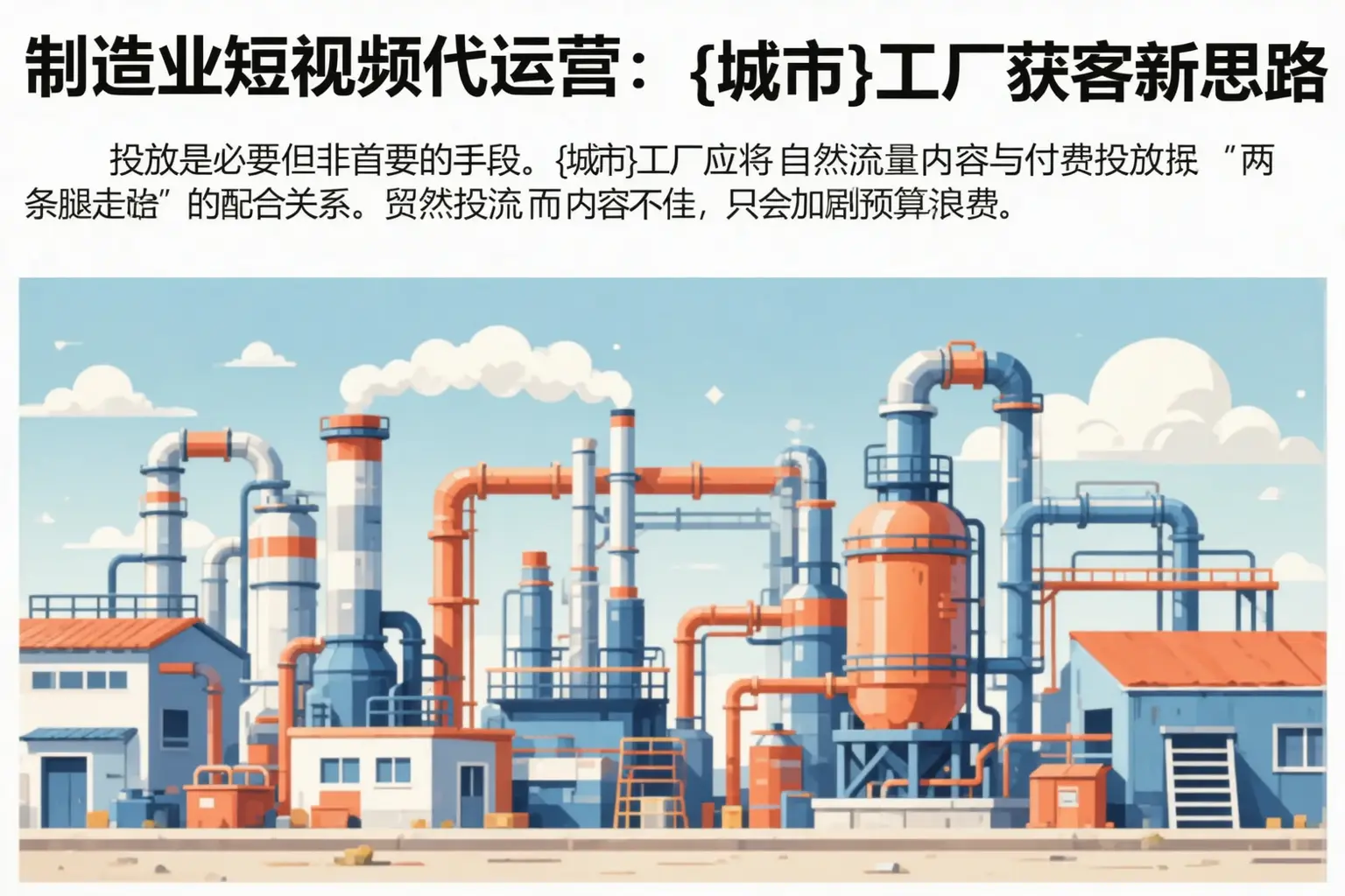 制造业短视频代运营:合山工厂获客新思路